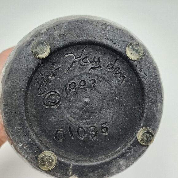 Vintage 1993 Bob Hayden Ceramic Vase Southwestern Geometric Pattern Colorful - Picture 4 of 10